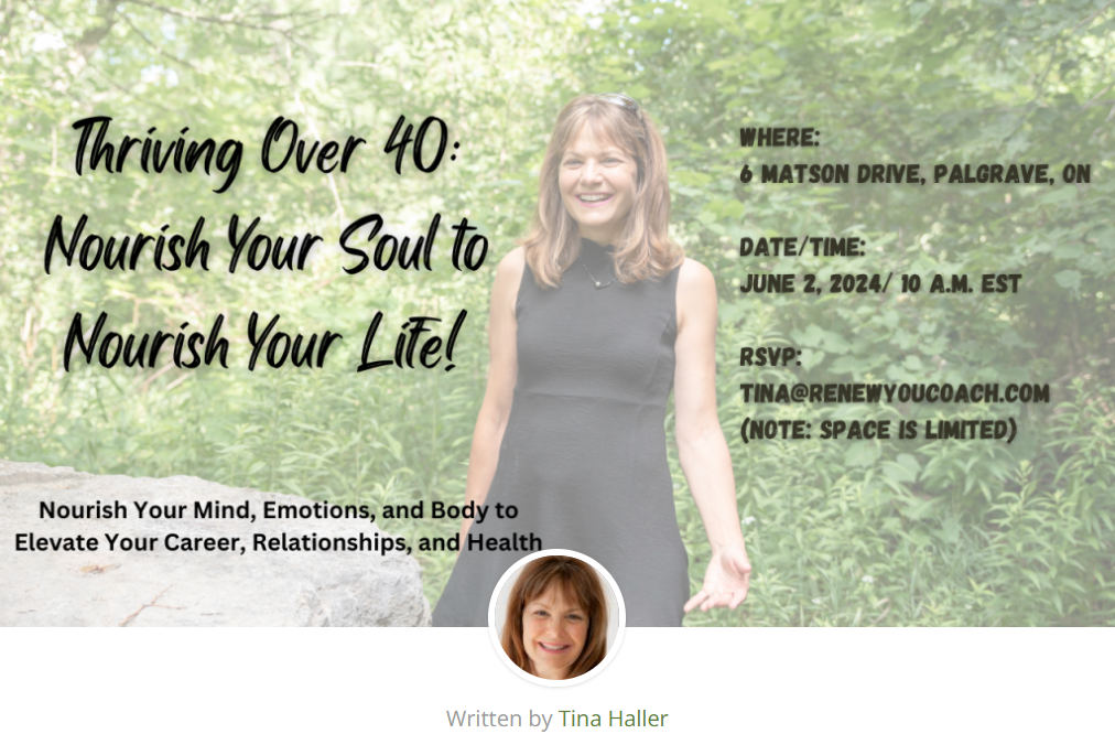 Thriving Over 40: Nourish Your Soul to Nourish Your Life